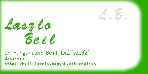 laszlo beil business card